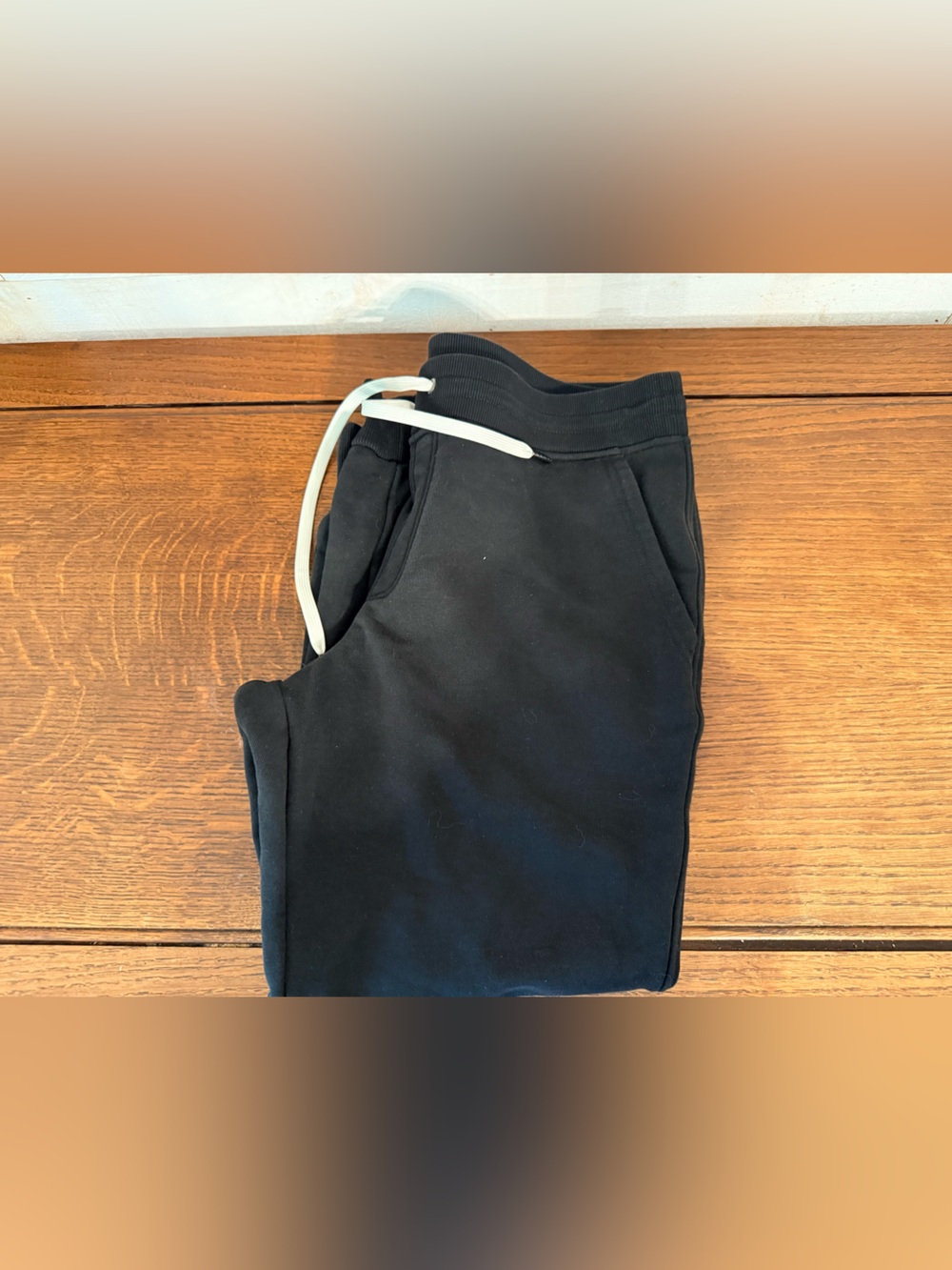 Men's Black Drawstring Joggers Sweatpants